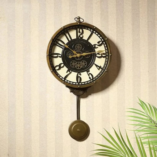 Retro Pendulum Wall Clock