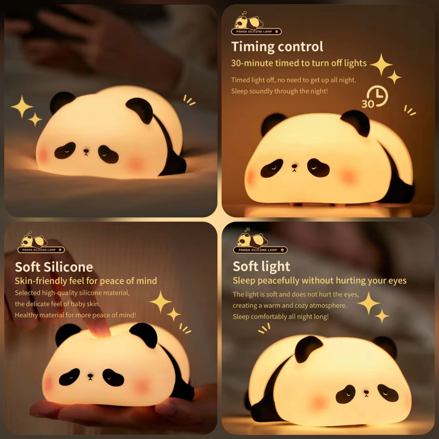 Cute Panda Night Lamp