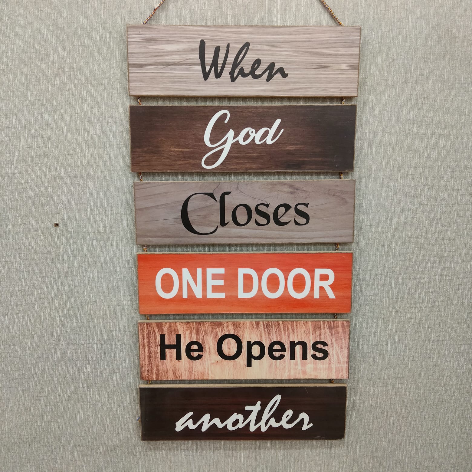 When God Closes one Door Motivational Islamic Hanging - wall decoration quotes Myle Cart