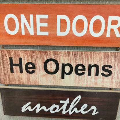 When God Closes one Door Motivational Islamic Hanging - wall decoration quotes Myle Cart
