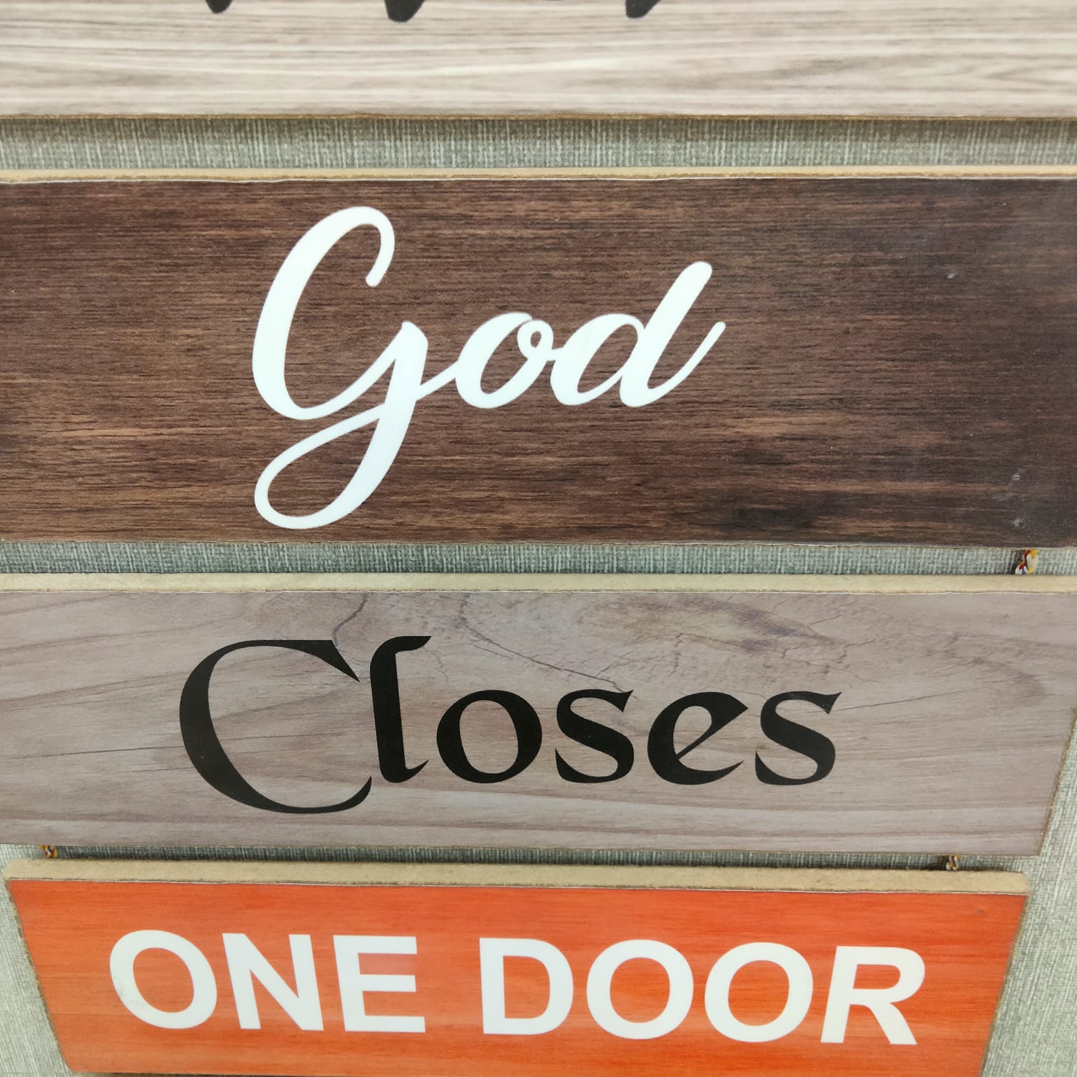 When God Closes one Door Motivational Islamic Hanging - wall decoration quotes Myle Cart