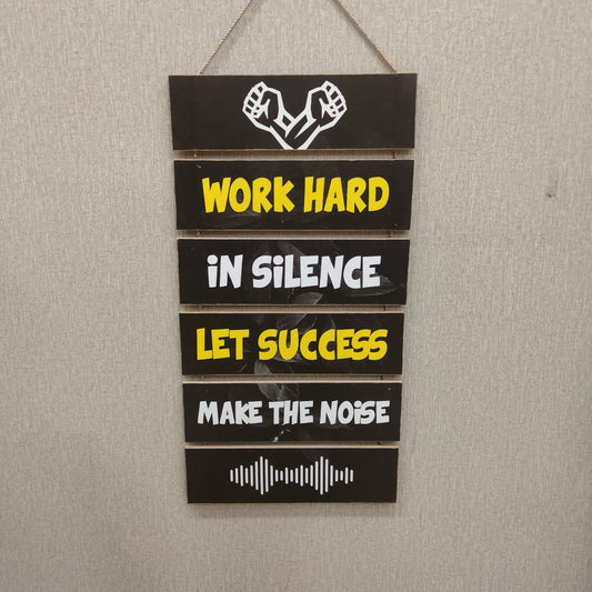 Work hard for success - motivational 6 step hanging - wall decoration quotes Myle Cart