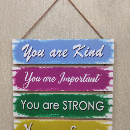 You Are Loved Motivational Wall Hanging - wall decoration hanging Myle Cart