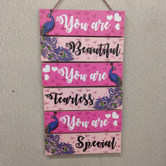 You are special wooden hanging - wall decoration hanging Myle Cart