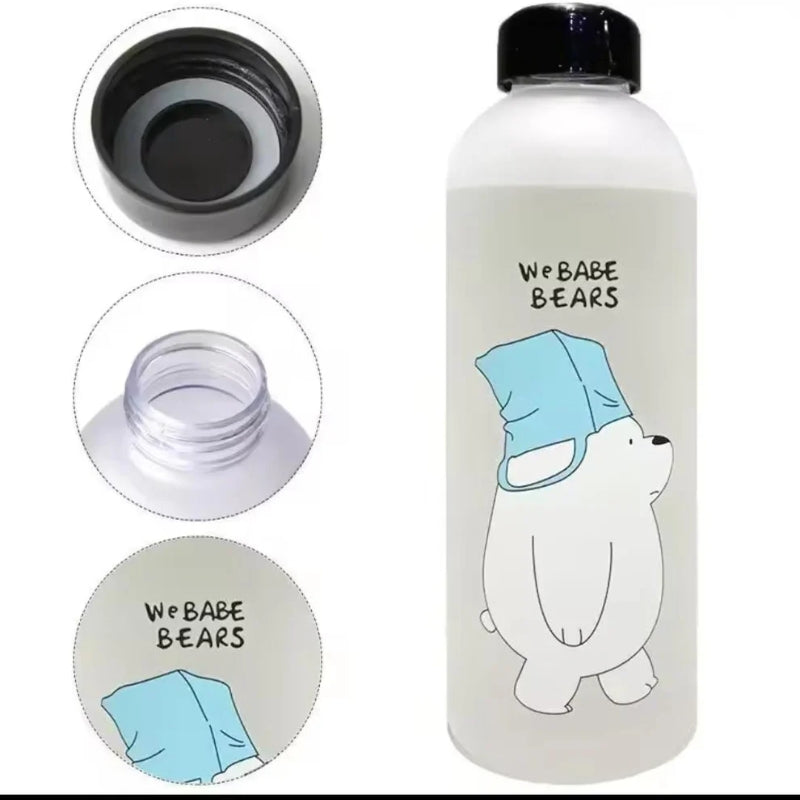 Cute Bear Water Bottle – Leakproof Drinking Bottle